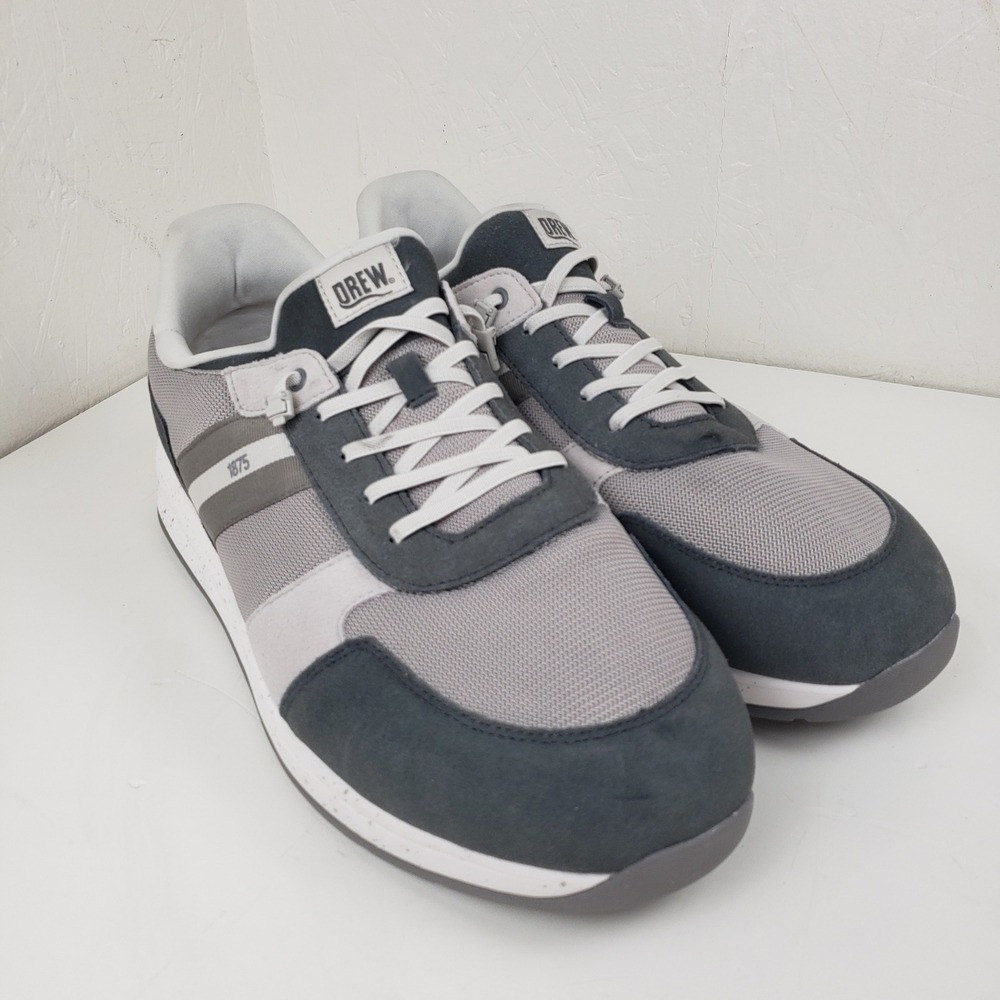 Drew Connor Men's Size 15‎ 6E Grey Walking Shoes Slip In Sneakers 40113-43
